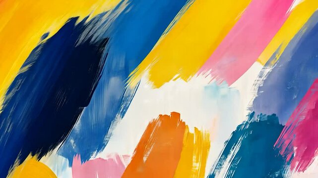 Vibrant Abstract Painting: A Symphony of Colors