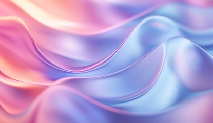 Naklejka premium Flowing Fabric Texture with Pastel Colors Abstract Wavy Background
