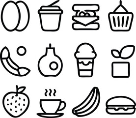 Breakfast Icons Vector Art