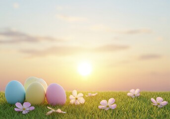 cute easter theme background to commemorate easter holiday