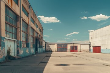 exterior of a industrial factory