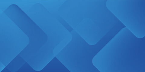 Minimal geometric background. Blue elements with fluid gradient. Dynamic shapes composition. Vector illustration