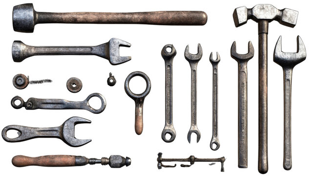 set of old tools