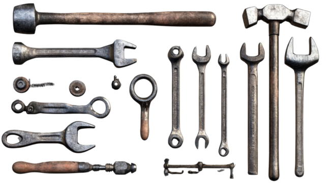 set of old tools