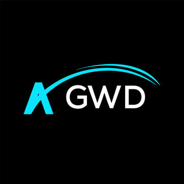 GWD creative minimalist letter logo.	