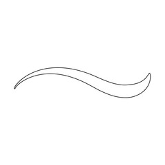 Stylish Swoosh Underline Vector Design