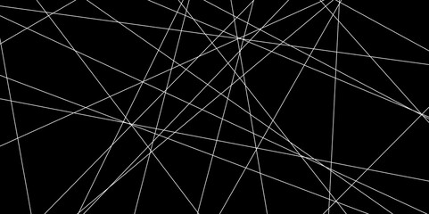 Abstract line background. abstract white lines with black background creative and geometric shape with black luxury pattern and paper texture design in illustration with white line background.