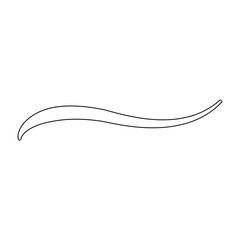 Stylish Swoosh Underline Vector Design