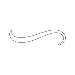 Stylish Swoosh Underline Vector Design