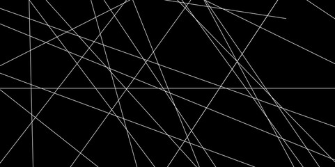 Abstract line background. abstract white lines with black background creative and geometric shape with black luxury pattern and paper texture design in illustration with white line background.