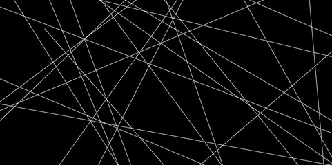 Abstract line background. abstract white lines with black background creative and geometric shape with black luxury pattern and paper texture design in illustration with white line background.