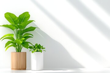 Plants, Sunlight, Minimalist Room