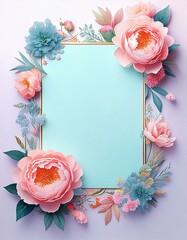 framework for photo or congratulation