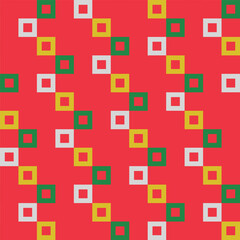 Colorful seamless pattern of squares in a check and plaid style, showcasing abstract geometric elements. Perfect for modern luxury designs, textiles, and wallpapers. High quality vector illustration