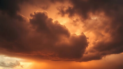 Obraz premium Dramatic sunset cloudscape