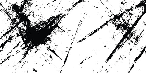 Black sketch abstract grunge backgrounds to create a distressed effect white transparent background. Vintage grunge scratches texture. 