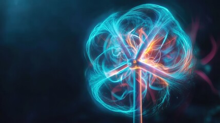 Dynamic energy flow visualization digital art abstract futuristic colorful engaging