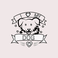 VECTOR ART OF MY LOVING DOG