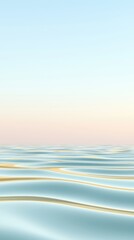 Obraz premium Abstract serene ocean waves at sunset, tranquil water landscape background.