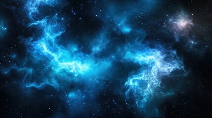 Obraz premium Stellar nebula formation outer space digital art cosmic environment wide view galactic concept