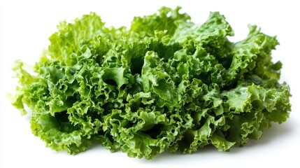 Obraz premium Overhead shot of a fresh organic salad featuring a bunch of crisp lettuce leaves styled for healthy eating
