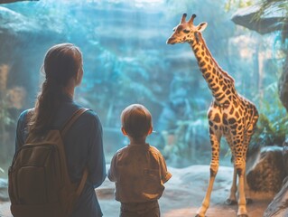 <Giraffe Zoo Exhibit: A Joyful and Educational Family Experience Exploring Wildlife Wonders>