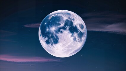 Ethereal Moonlight Amidst the Cosmos