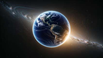 Golden Light on Earth from the Depths of Space