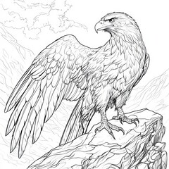 Majestic Eagle on Mountain Peak