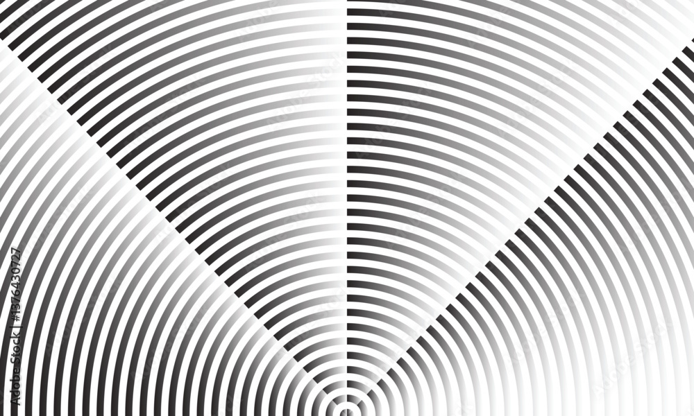 Poster abstract geometric gradient repeat circular line pattern.