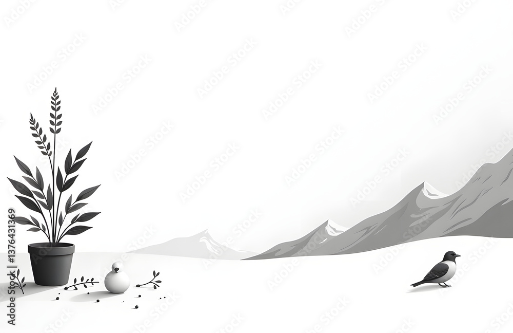 Poster Simple Black And White Color Scheme Provides A Clean Minimalist Backdrop For Visual Elements To Stand Out Aga