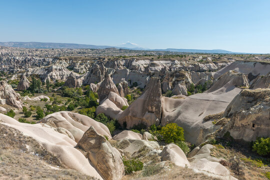 Goreme National Park, Nevsehir city surroundings, Cappadocia, UNESCO World Heritage Site, Turkey.