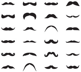 collection of mustaches. set of mustaches. set of mustache vector