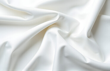 Obraz premium Soft, Luminous White Fabric With A Smooth Texture And Subtle Sheen, Often Used In Wedding Dresses And Other Formal At