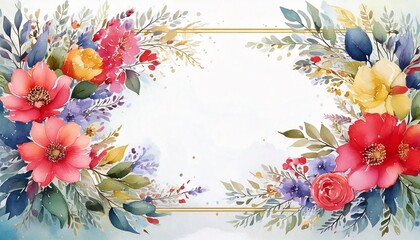 frame of flowers