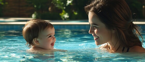 Baby and Mom Swimming Pool