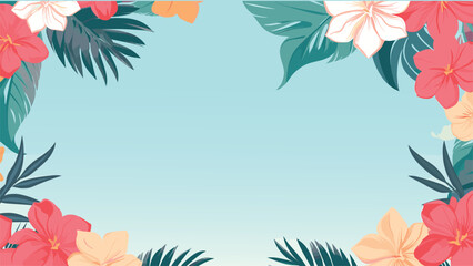 Pastel Hand-Drawn Floral Illustration for Summer Design