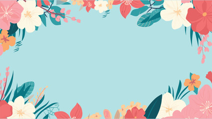 Pastel Hand-Drawn Floral Illustration for Summer Design