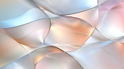 Abstract Pastel Background with Soft Curves and Subtle Shapes