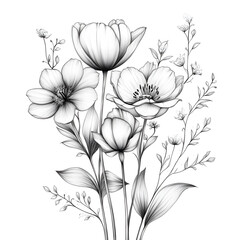 bouquet of white flowers