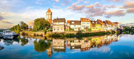 Altstadt, Wertheim, Taubertal, Deutschland 