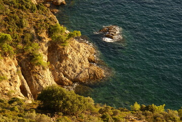 island, bays, slope, sea,