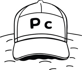 illustration of a baseball cap