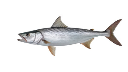 Naklejka premium Silver Fish Isolated on Black Background