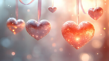 A clean pastel background showing glowing hearts, minimal abstract stars and floating ribbons symbolizing sibling bonds