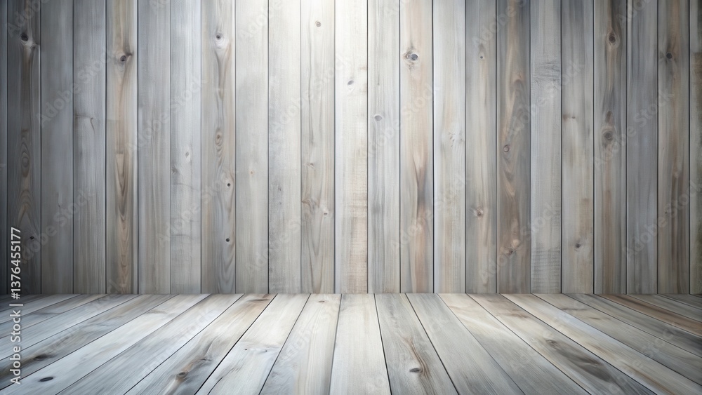 Poster rustic wooden room interior design mockup a blank space for creative visualizations with weathered g