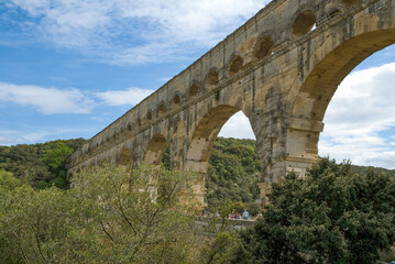 Obraz premium Pont du Gard, Patrimoine de l'UNESCO, 30, Gard, France