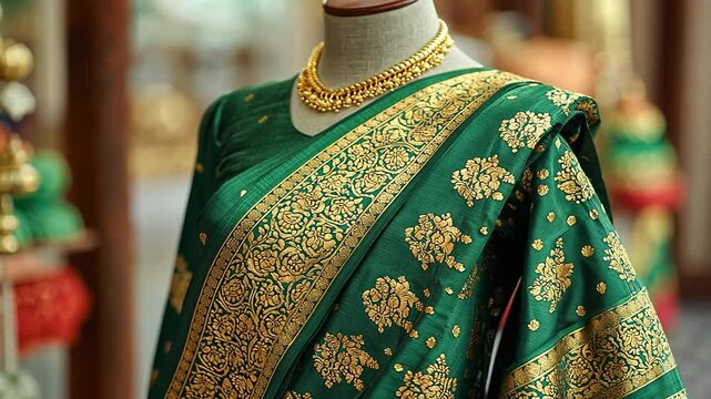 regal kanchipuram silk saree video indian attire