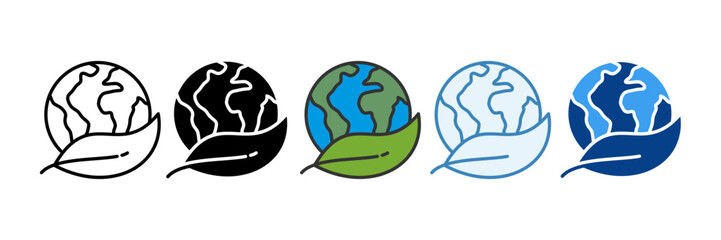 Ecological  Icon Set Multiple Style Collection