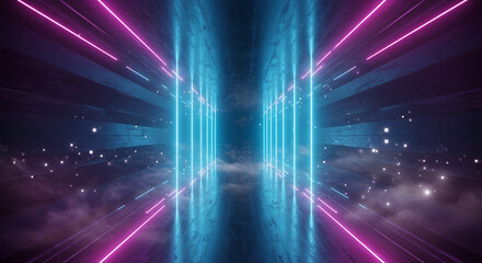 Abstract Light Tunnel Background for Dynamic Digital Content